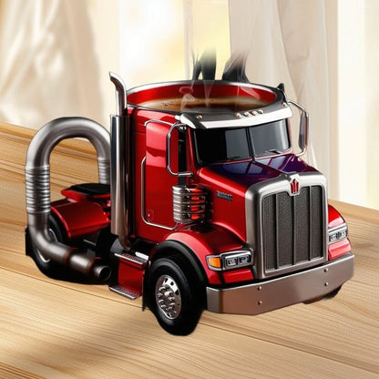 Truck Shaped Ceramic Coffee Mug Handcrafted Driver Gift