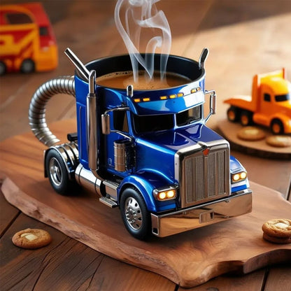 Truck Shaped Ceramic Coffee Mug Handcrafted Driver Gift