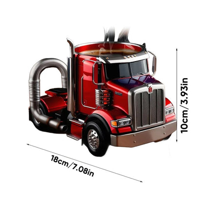 Truck Shaped Ceramic Coffee Mug Handcrafted Driver Gift