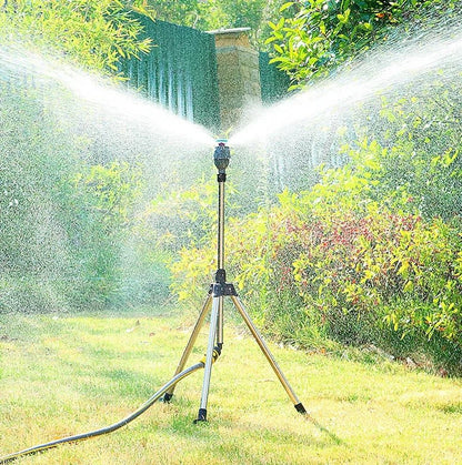 TurboSpray 360 Adjustable Garden Sprinkler Stainless Steel Rotating Lawn Watering System