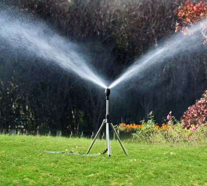 TurboSpray 360 Adjustable Garden Sprinkler Stainless Steel Rotating Lawn Watering System