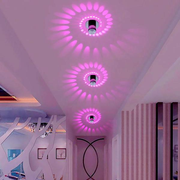 Twisted LED Ceiling Light with Remote Brightness and Colour Control