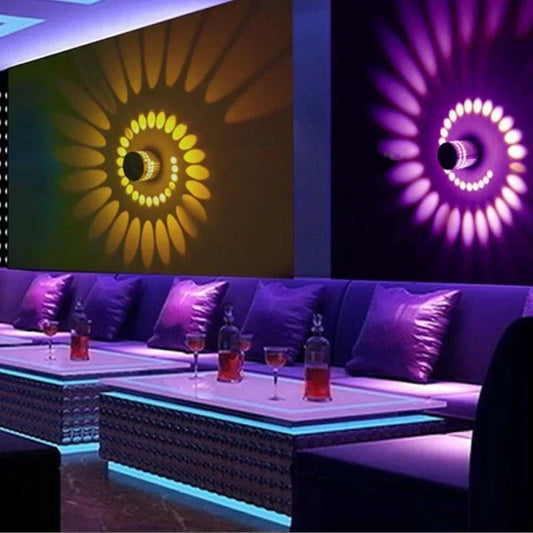 Twisted LED Ceiling Light with Remote Brightness and Colour Control