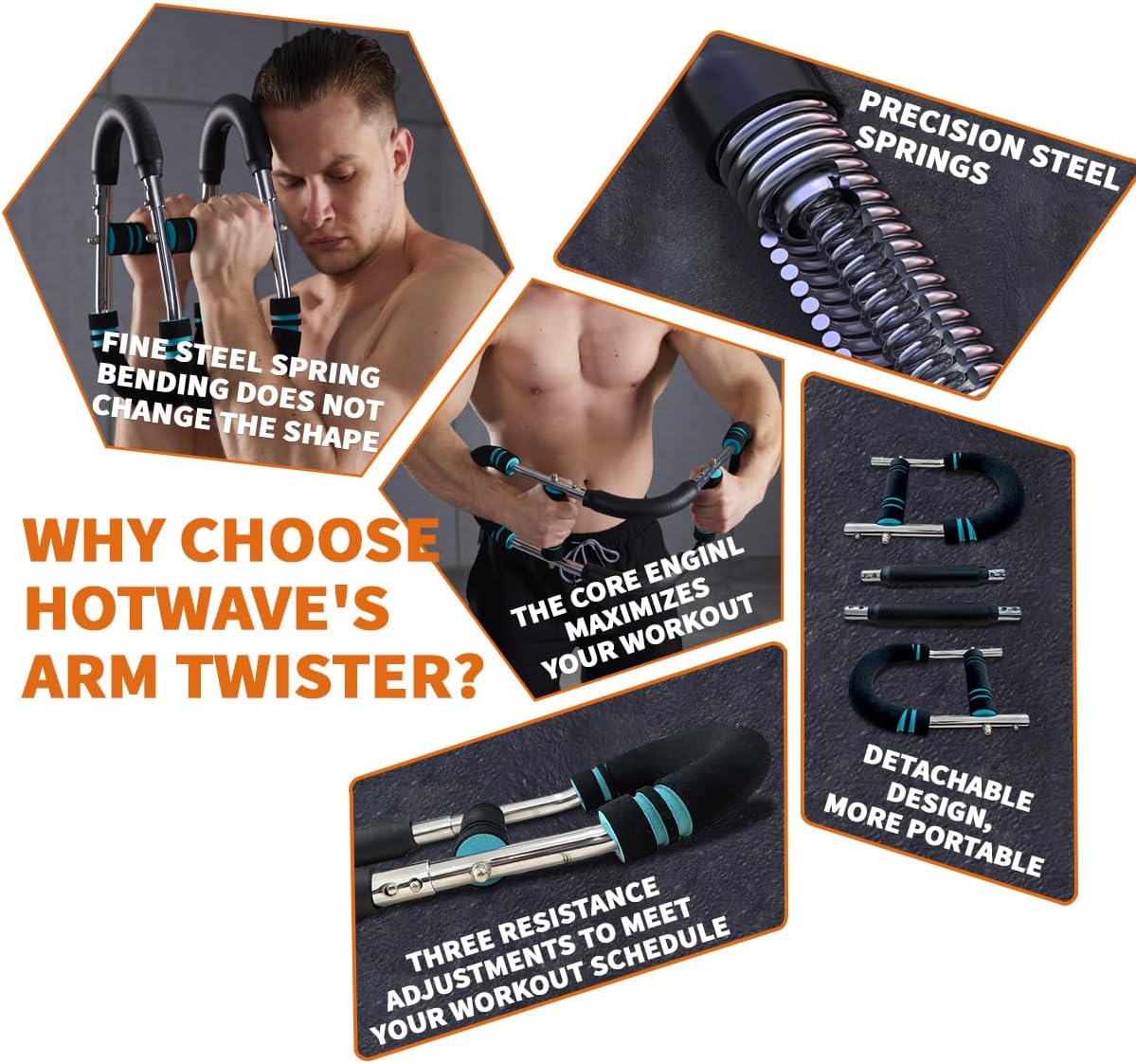 Twister Arm Exerciser Adjustable Strength Training Bar