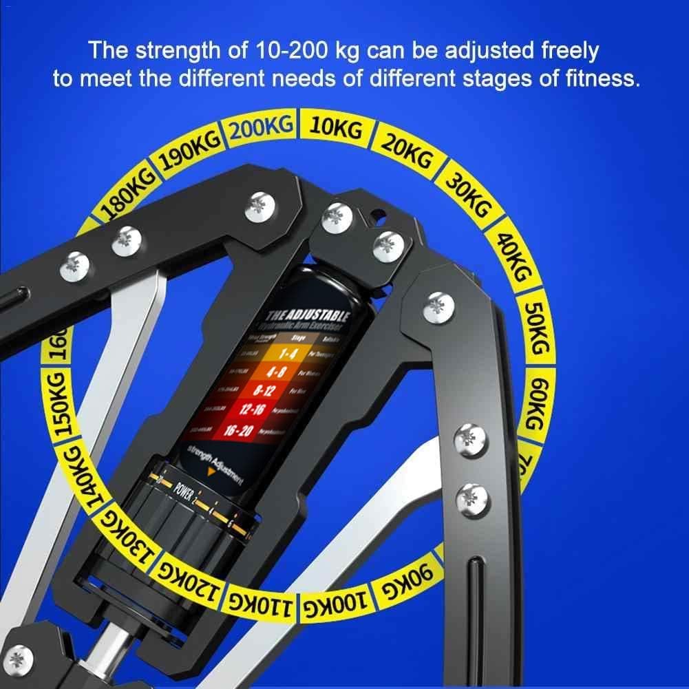 TwisterPro Adjustable Hydraulic Arm Exerciser 10 to 200KG Upper Body Trainer