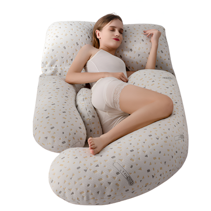 U-Shaped Maternity Body Pillow with Breathable Cover and Hollow Fibre Filling