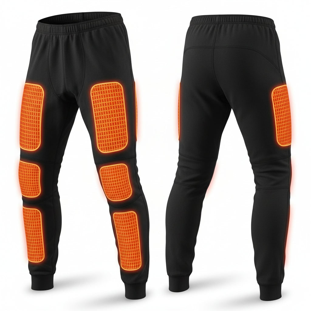 USB Heated Long Johns Thermal Underwear Multiple Heating Zones Cold Weather Base Layer Set