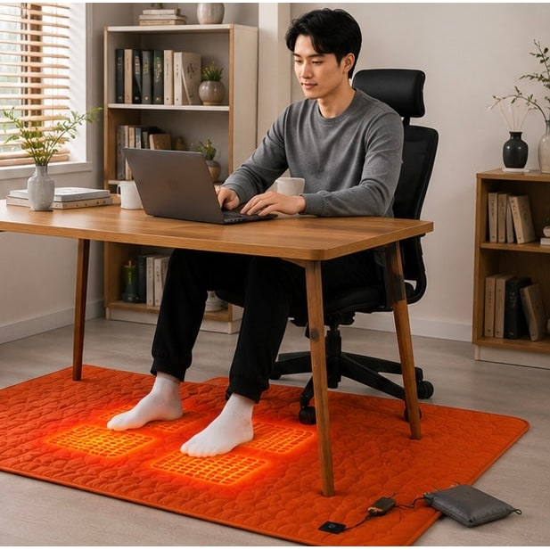 Esterilla térmica USB para dormir en camping, con varias zonas de calor y tejido acolchado