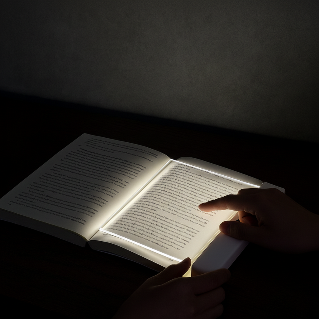 Ultra Thin LED Book Light USB Rechargeable Reading Lamp With Timer