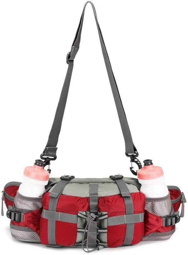Ultralight Outdoor Waist Bag with Multiple Pockets and Adjustable Strap