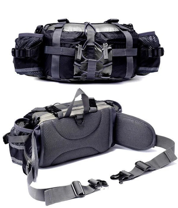 Ultralight Outdoor Waist Bag with Multiple Pockets and Adjustable Strap