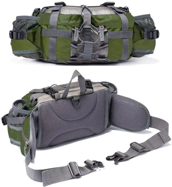 Ultralight Outdoor Waist Bag with Multiple Pockets and Adjustable Strap