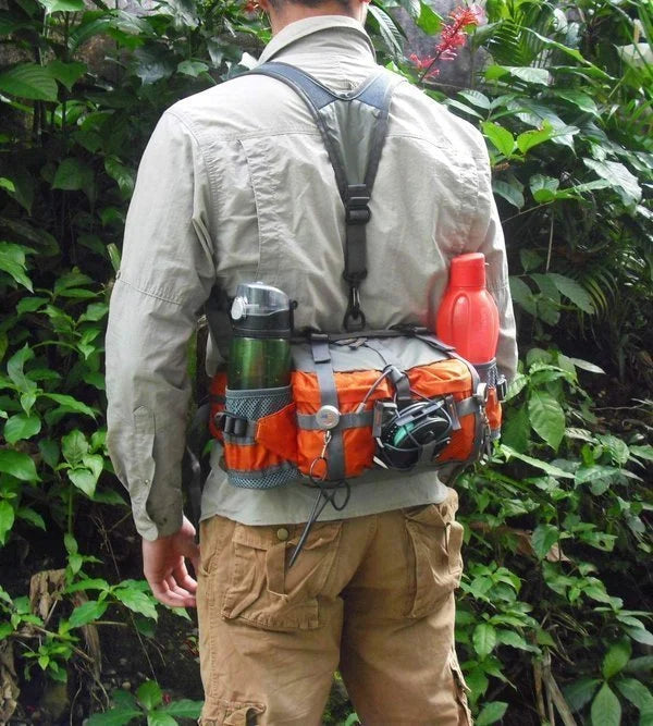 Ultralight Outdoor Waist Bag with Multiple Pockets and Adjustable Strap