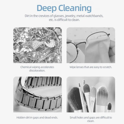Ultrasonic Jewelry & Eyeglass Cleaner – 45 kHz Electric Cleaning Machine