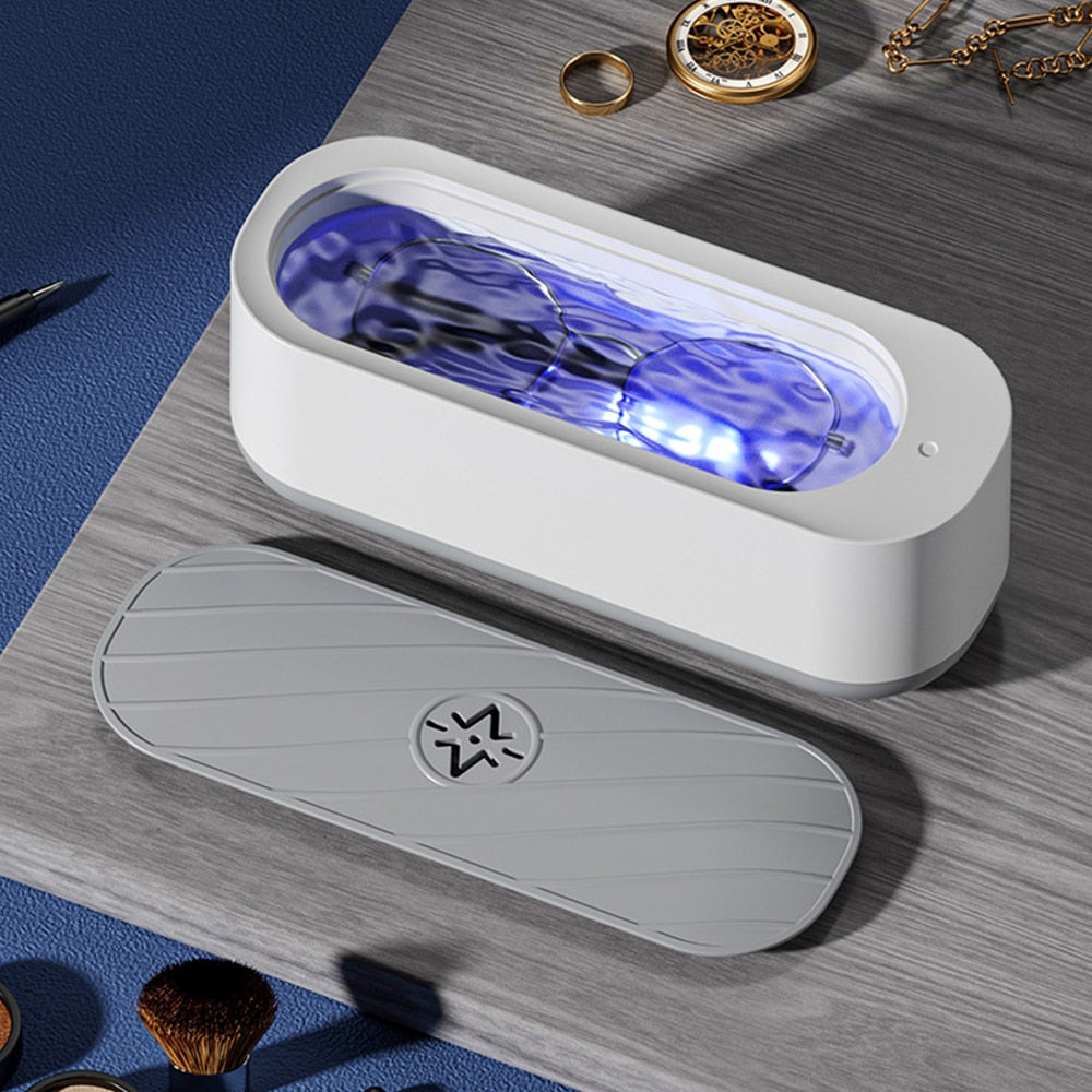 Ultrasonic Jewelry & Eyeglass Cleaner – 45 kHz Electric Cleaning Machine
