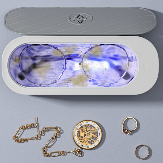 Ultrasonic Jewelry & Eyeglass Cleaner – 45 kHz Electric Cleaning Machine