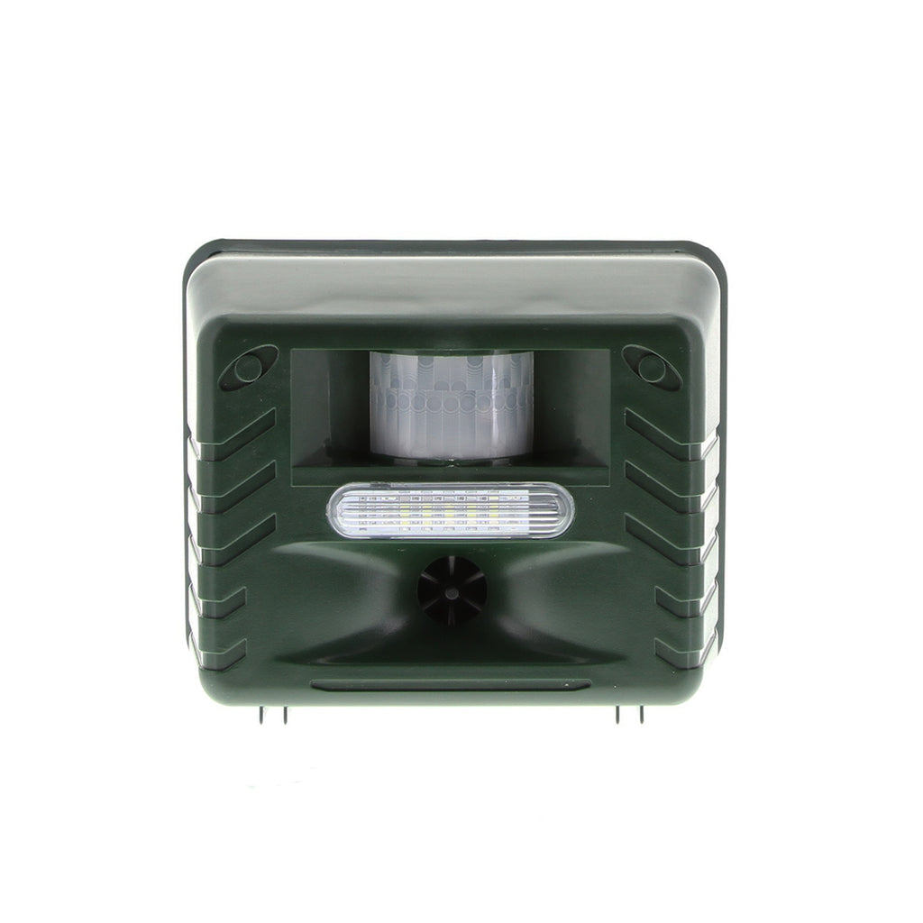 Ultrasonic Woodpecker Repeller with Solar Power & LED Deterrent