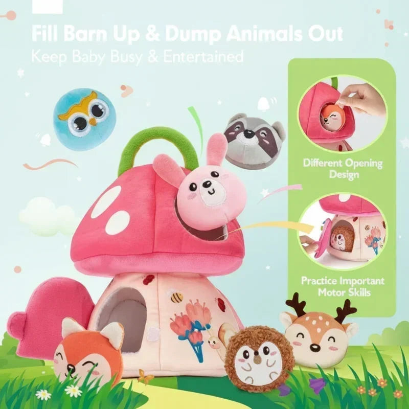 Unisex Forest-Themed Sensory Plush Toy
