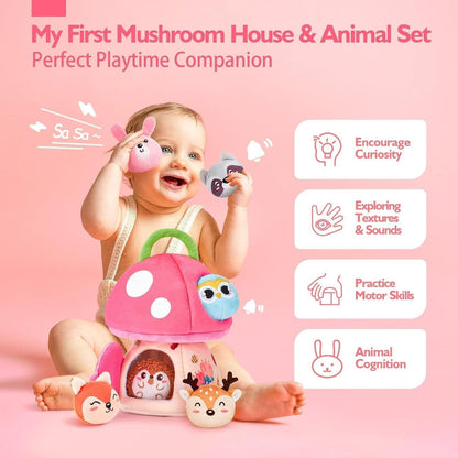 Unisex Forest-Themed Sensory Plush Toy