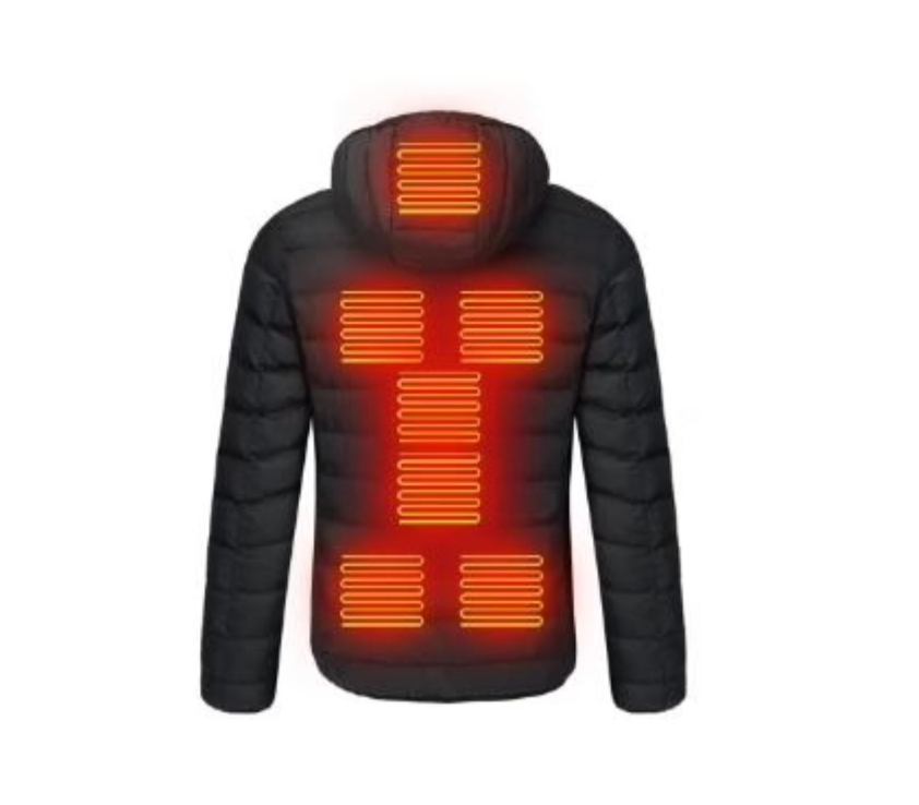 Giacca riscaldata unisex alimentata tramite USB, tre livelli di calore, abbigliamento da lavoro per esterni