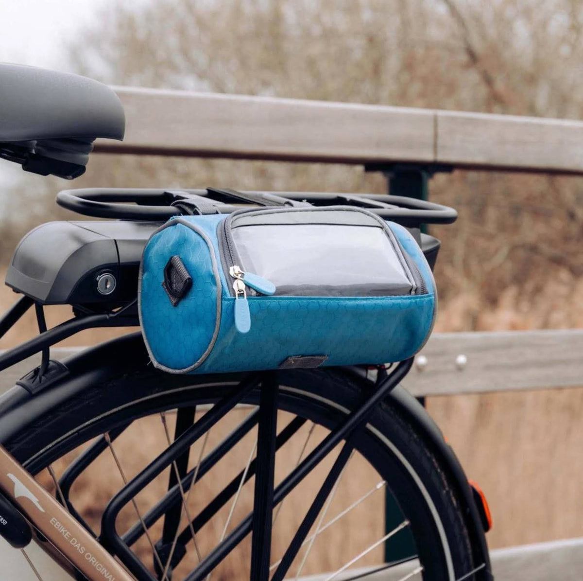 Universal Waterproof Bicycle Handlebar Bag with Phone Window