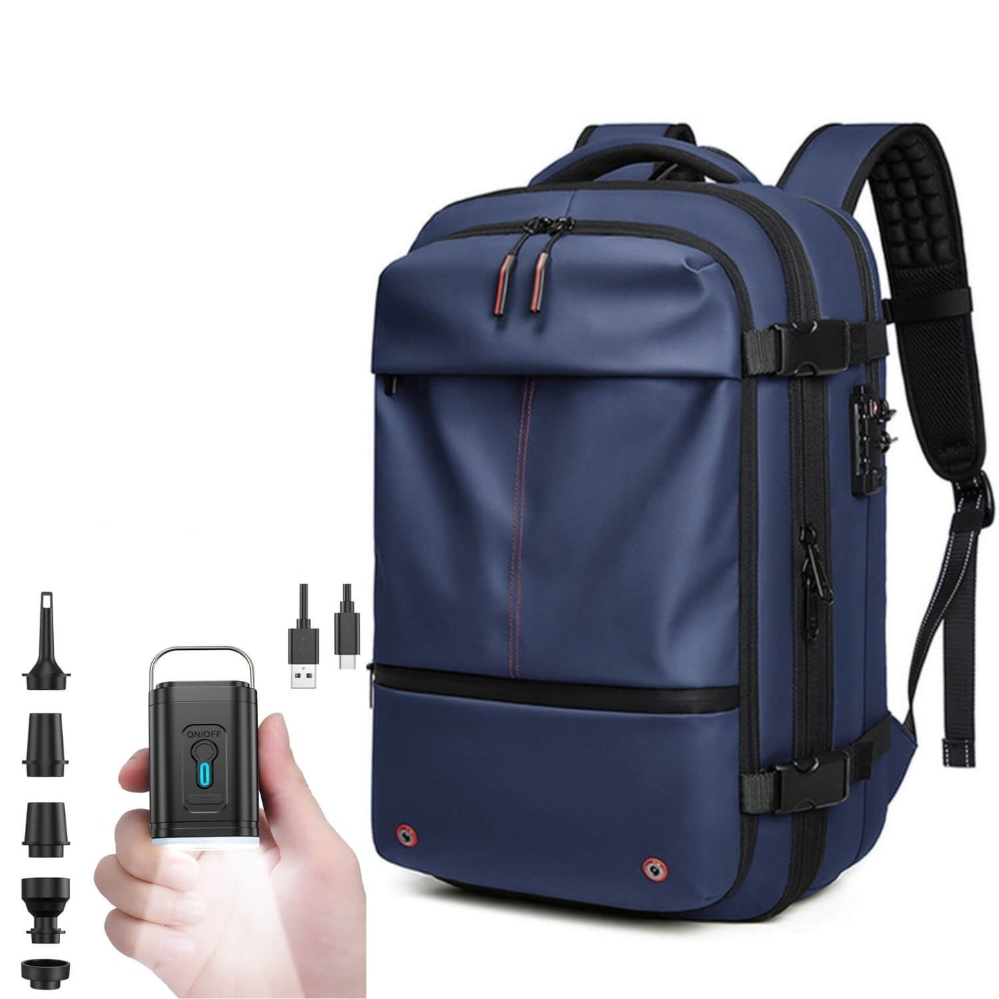 VacuPro Compression Travel Backpack with Built In Vacuum System