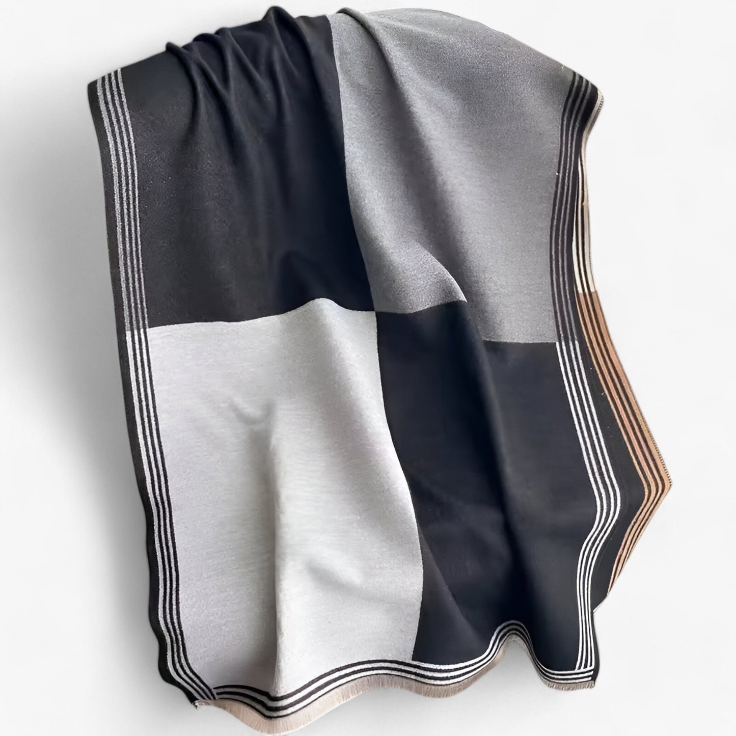 Valeria Luxe Cashmere Scarf with Soft Lightweight Fabric and Elegant Versatile Design