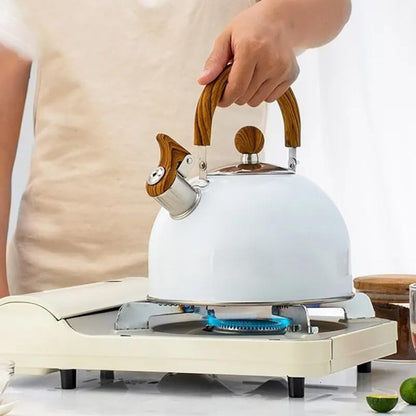 Velvettle Stainless Steel Whistling Kettle with Fast Boil and 3L Capacity