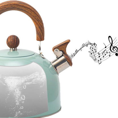Velvettle Stainless Steel Whistling Kettle with Fast Boil and 3L Capacity