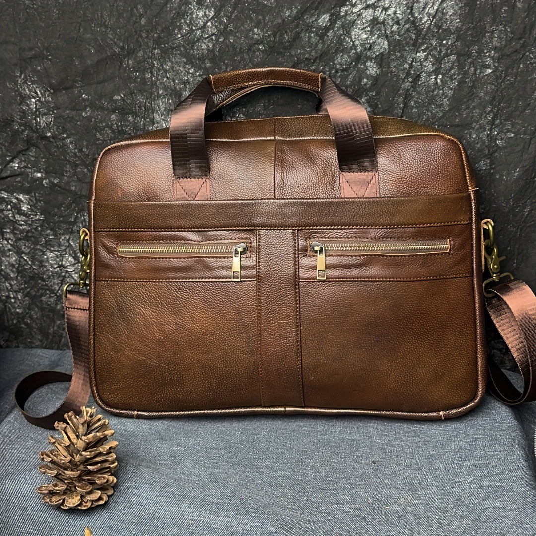 Ventolini Genuine Leather Men's Shoulder Bag Adjustable Crossbody