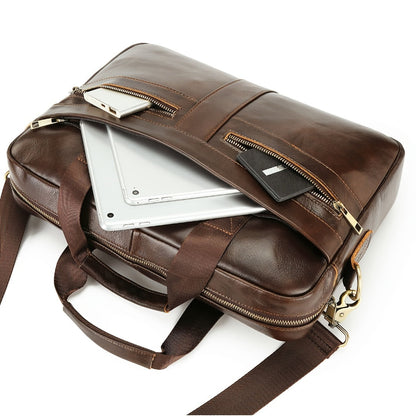 Ventolini Genuine Leather Men's Shoulder Bag Adjustable Crossbody