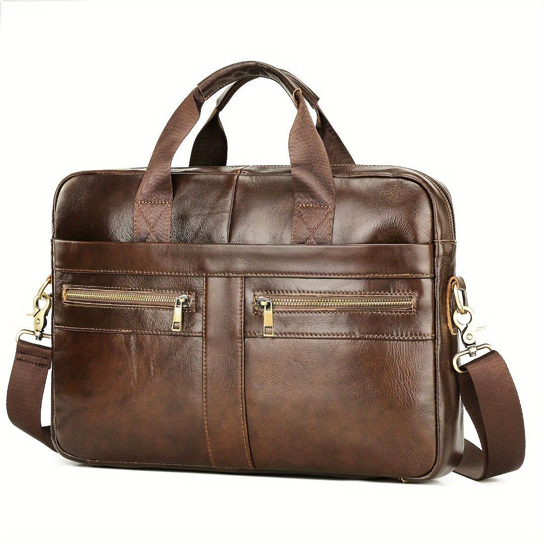 Ventolini Genuine Leather Men's Shoulder Bag Adjustable Crossbody