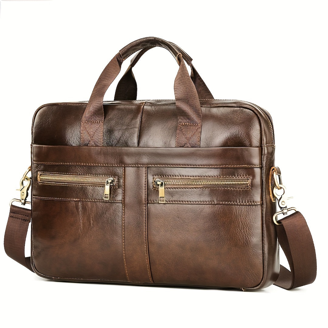 Ventolini Genuine Leather Men's Shoulder Bag Adjustable Crossbody