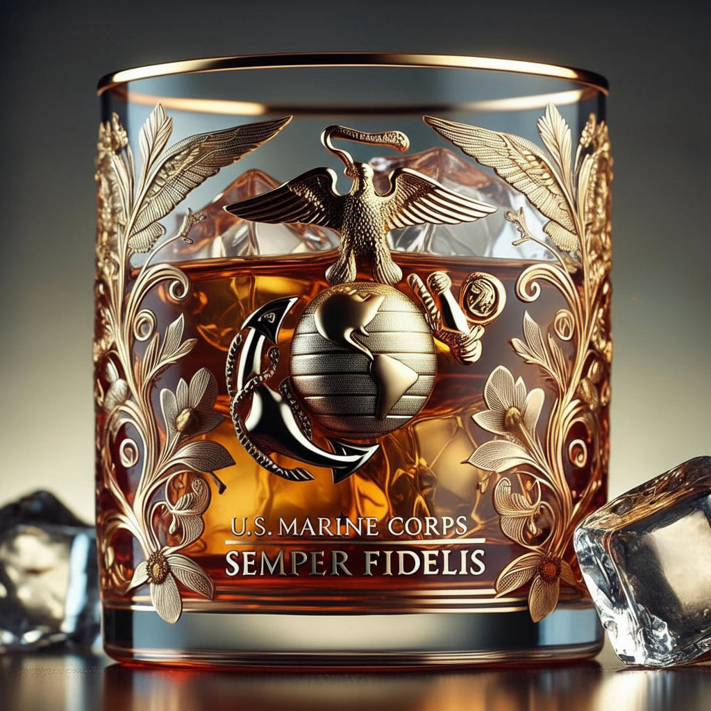 Glazen herdenkingsdecoratie voor veteranen, gegraveerd eerbetoon, decoratieve display