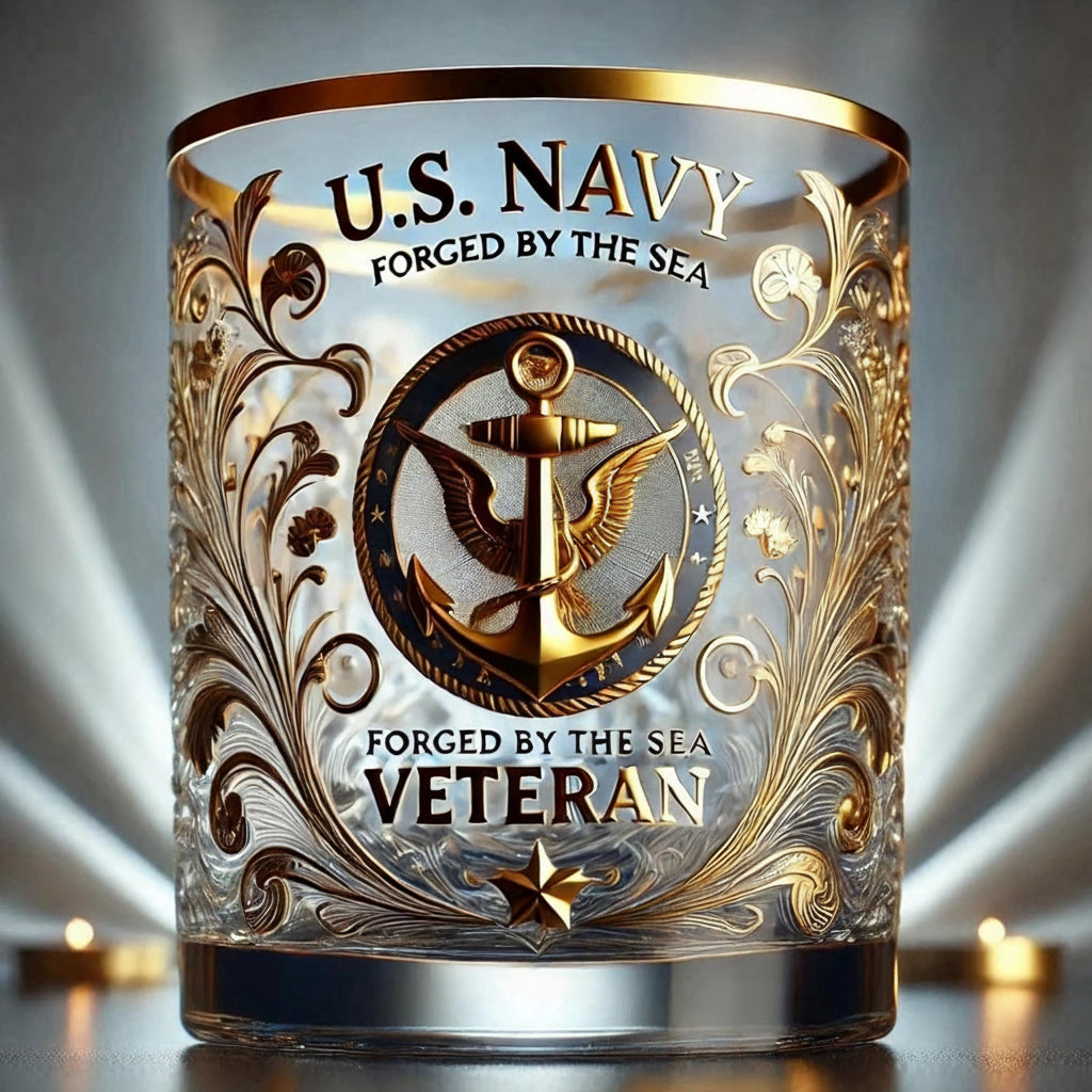 Glazen herdenkingsdecoratie voor veteranen, gegraveerd eerbetoon, decoratieve display