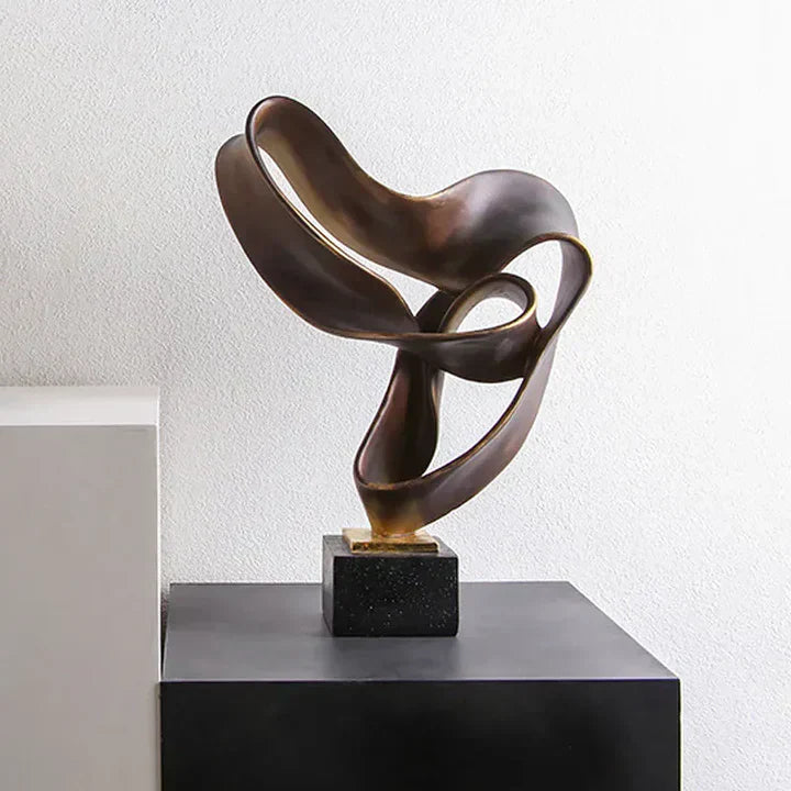 Vida Modern Resin Decorative Sculpture Elegant Home Accent