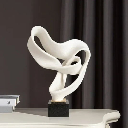 Vida Modern Resin Decorative Sculpture Elegant Home Accent