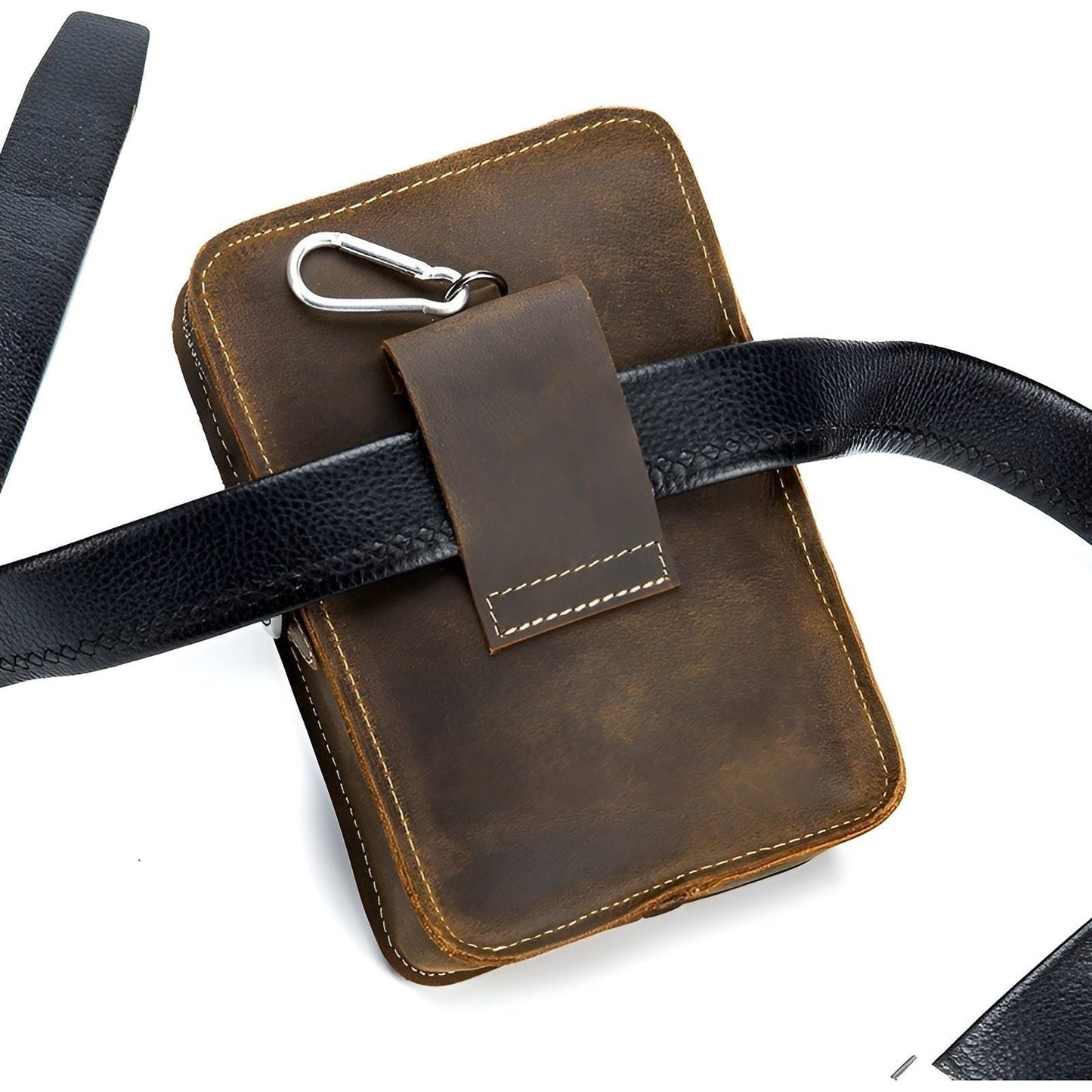 Vidal Men's Leather Waist Bag Multi Pocket Crossbody