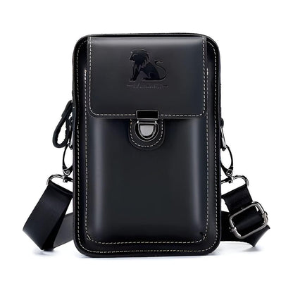 Vidal Men's Leather Waist Bag Multi Pocket Crossbody