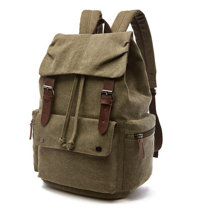 Vintage Canvas Backpack Large Capacity Everyday Rucksack