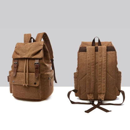 Vintage Canvas Backpack Large Capacity Everyday Rucksack