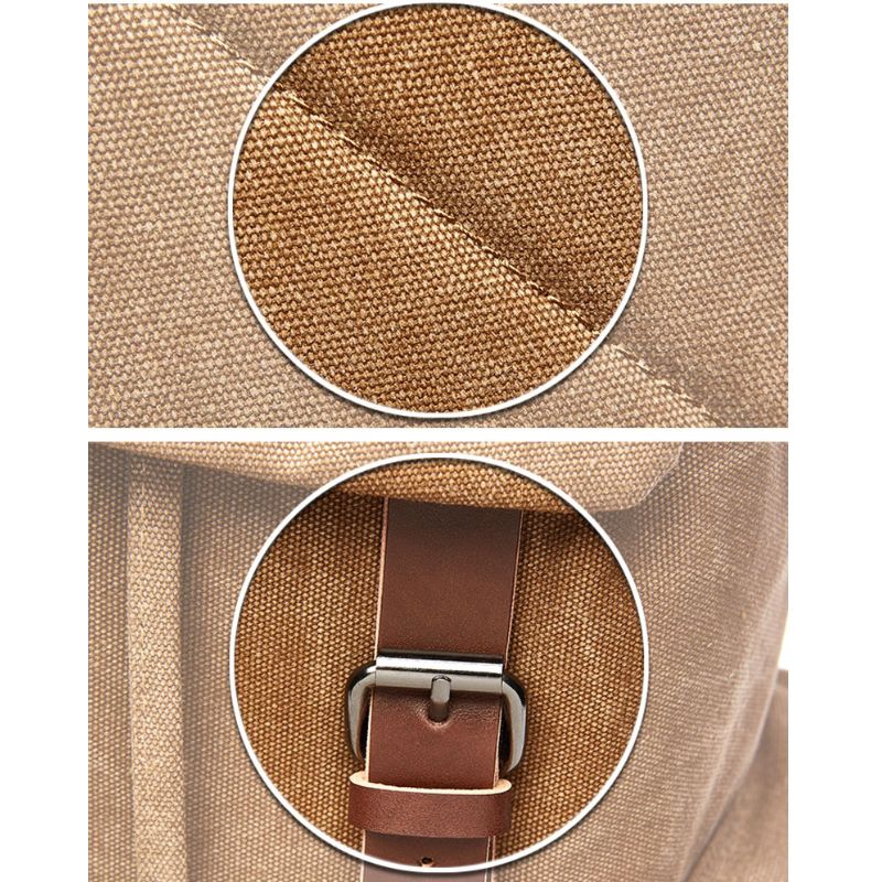 Vintage Canvas Backpack Large Capacity Everyday Rucksack