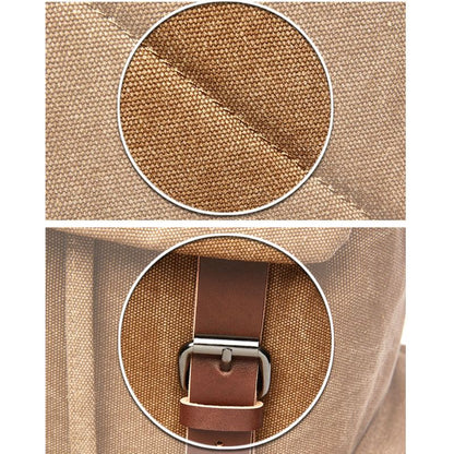 Vintage Canvas Backpack Large Capacity Everyday Rucksack