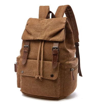 Vintage Canvas Backpack Large Capacity Everyday Rucksack