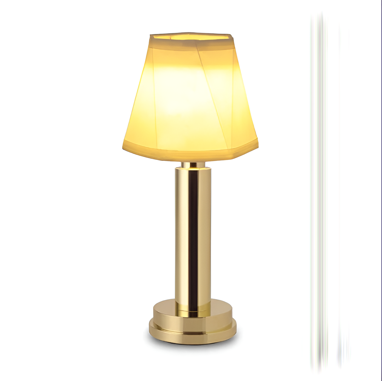Vintage Flare Dimmable Table Lamp with Fabric Shade