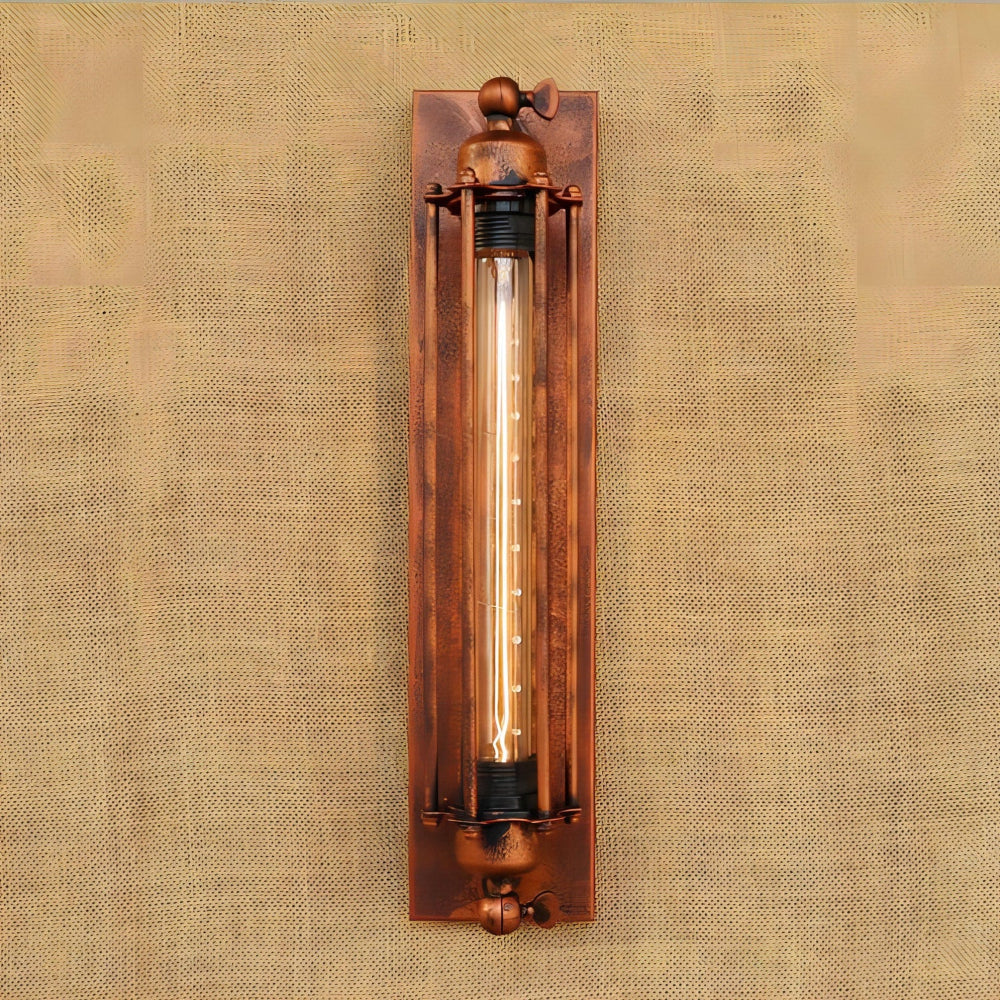 Vintage Matte Black LED Wall Light
