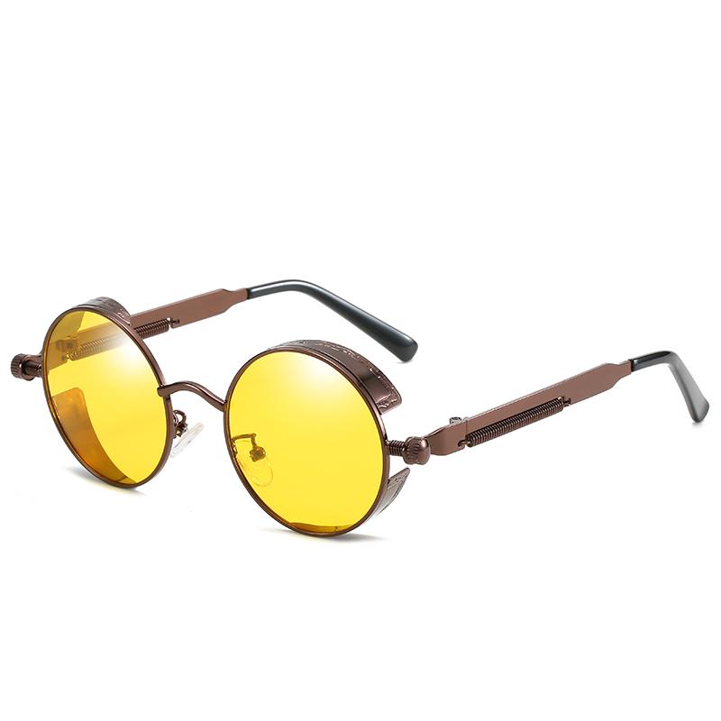 Vintage Polarised Sunglasses with Alloy Frame and UV400 Lenses