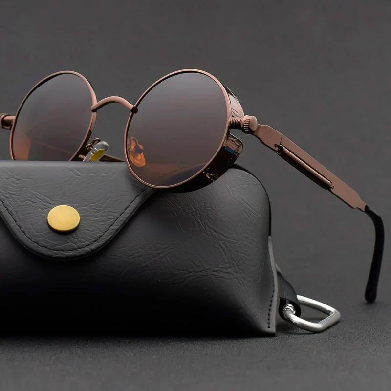 Vintage Polarised Sunglasses with Alloy Frame and UV400 Lenses