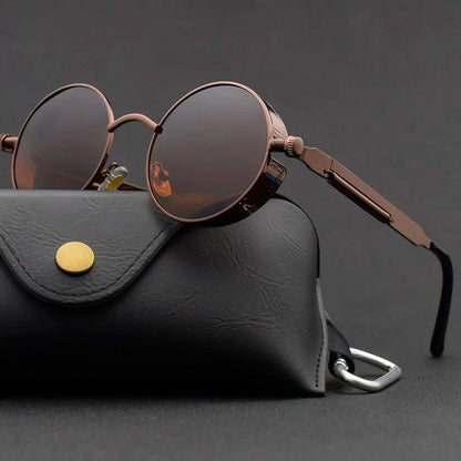 Vintage Polarised Sunglasses with Alloy Frame and UV400 Lenses
