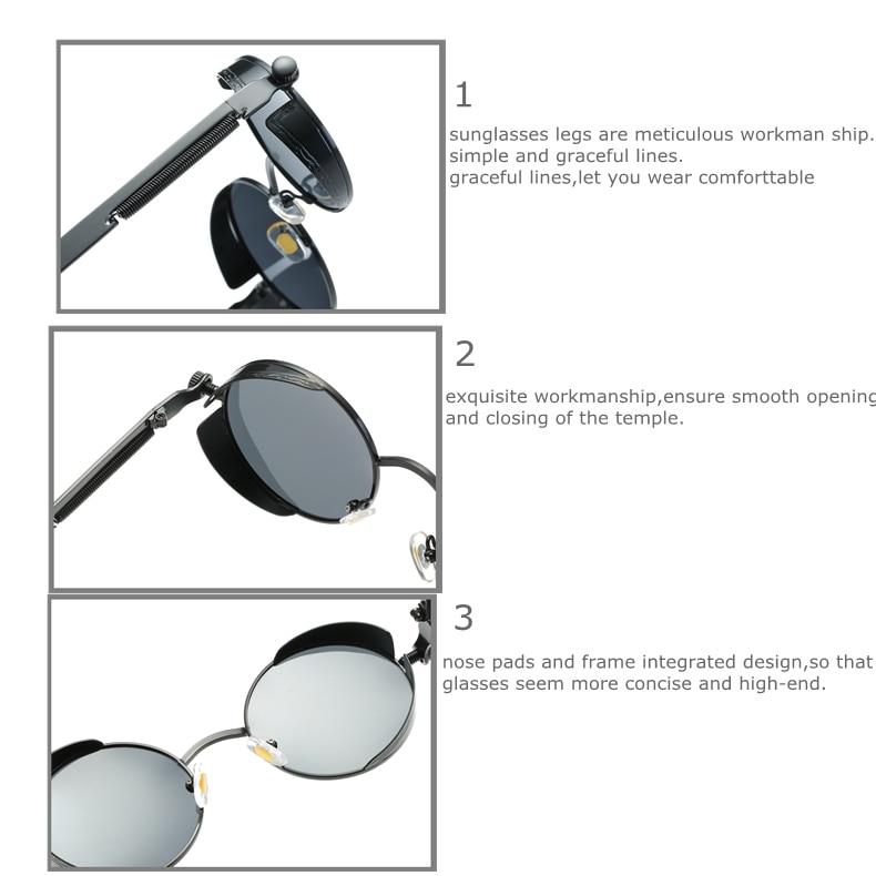 Vintage Polarised Sunglasses with Alloy Frame and UV400 Lenses
